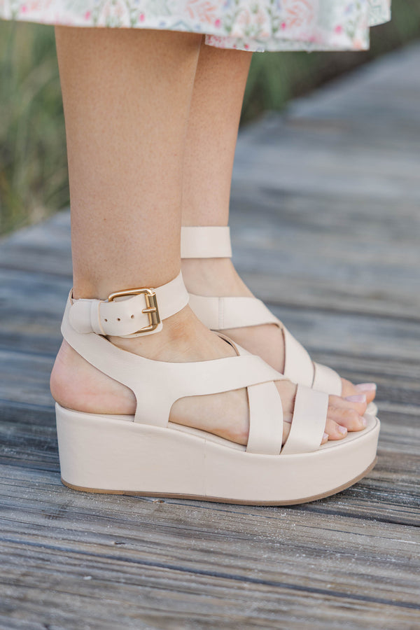Matisse: Easy to Adore Cream Wedge