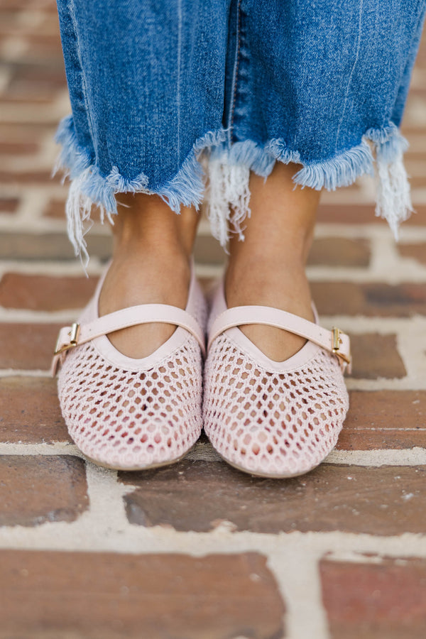 Matisse: Sending Love Pink Flats