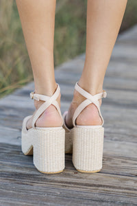 Matisse: A Sure Thing Cream Heels