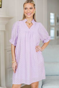 NURSING COLLECTION: Between Then And Now Lavender Eyelet Dress