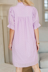 NURSING COLLECTION: Between Then And Now Lavender Eyelet Dress