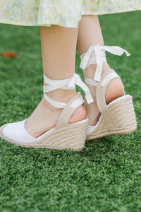 Always A Lovely Choice White Wedges