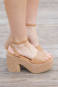 Matisse: A Sure Thing Tan Heels