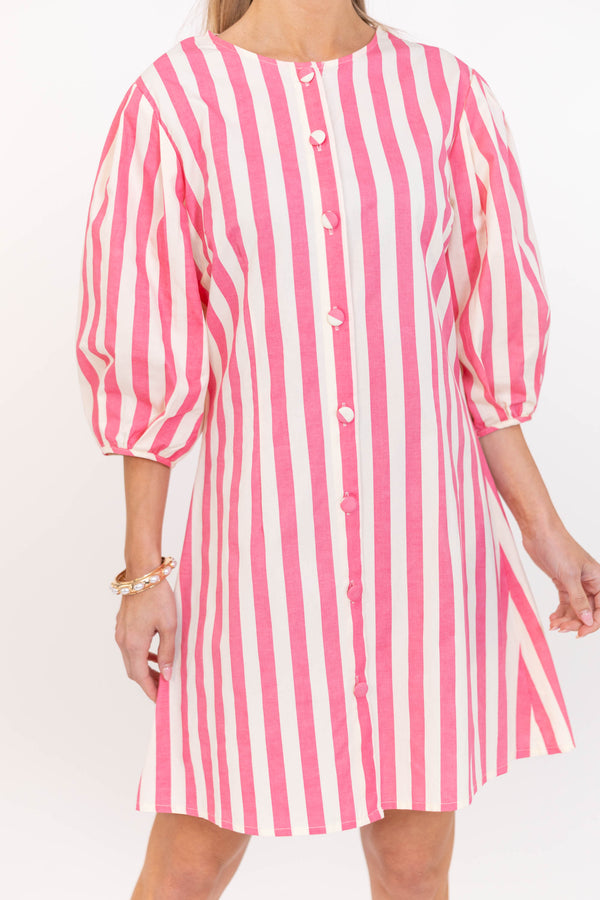Ros Afternoon Pink Striped Shift Dress Shop the Mint Ros Afternoon Pink Striped Shift Dress Shop the Mint