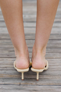 Just Thinking Aloud Yellow Heels