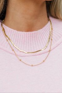 Golden Hour Gold Layered Necklace