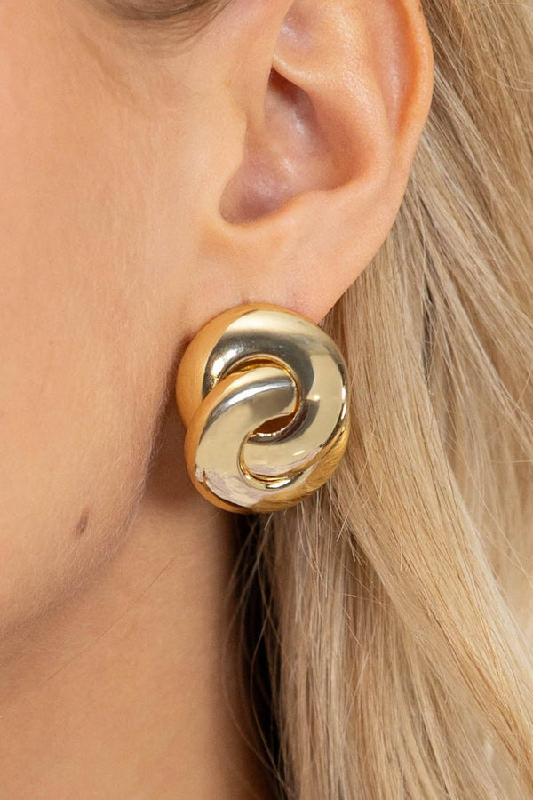 Sent From Somewhere Gold Earrings