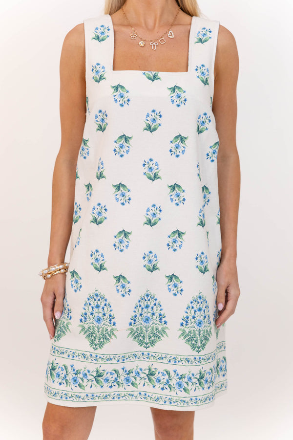 Summer Whisper Cream Medallion Dress