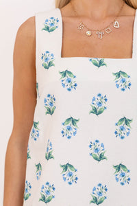 Summer Whisper Cream Medallion Dress