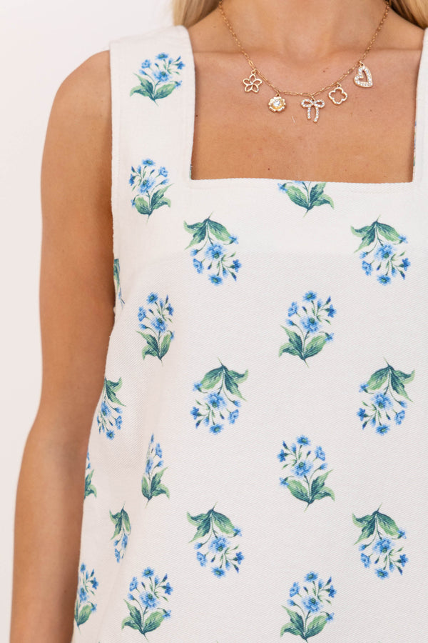 Summer Whisper Cream Medallion Dress