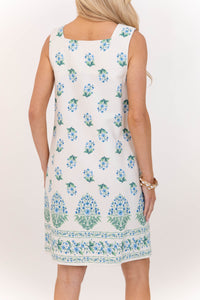 Summer Whisper Cream Medallion Dress
