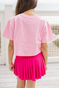Girls: Summertime Fun Blush Sequin Popsicles Top