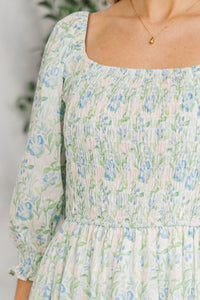 NURSING COLLECTION: Naturally You Pink Floral Babydoll Midi Dress