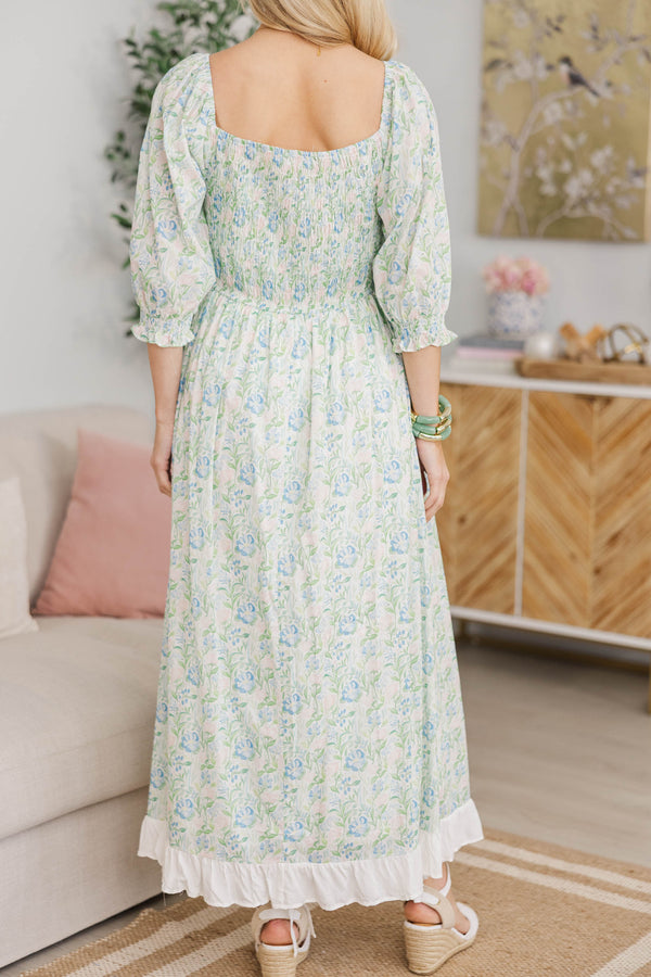 NURSING COLLECTION: Naturally You Pink Floral Babydoll Midi Dress