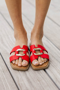 The True Classic Red Sandals