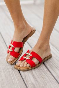 The True Classic Red Sandals