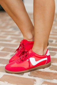 Take A Guess Red Sneakers