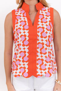 All The Best Days Coral Printed Tank