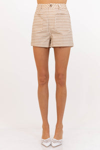 All You Ever Wanted Taupe Striped Shorts