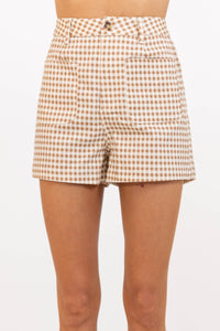 All You Ever Wanted Taupe Striped Shorts