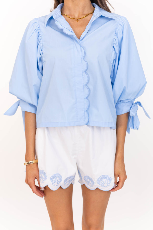 Keep The Magic Blue Blouse