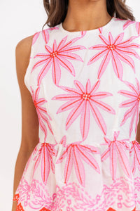 Keep The Joy Pink Large Floral Tank