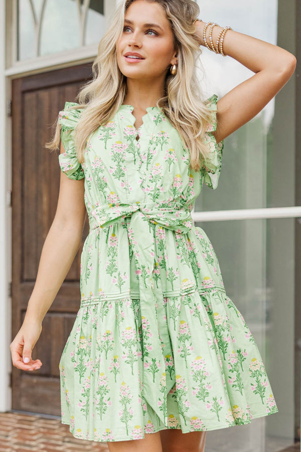 Made For Today Green Floral Dress