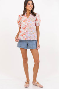 Cottage Charm Light Blue Shorts