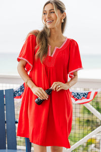 Where You Feel Free Red Dress