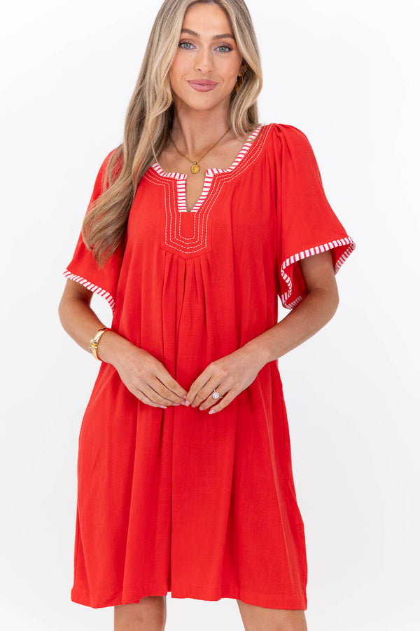 Where You Feel Free Red Dress