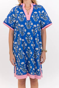 Just As You Hoped Blue Floral Dress