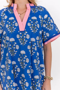 Just As You Hoped Blue Floral Dress