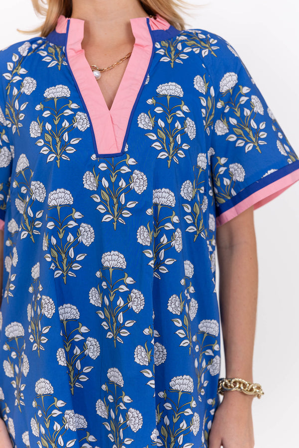 Just As You Hoped Blue Floral Dress