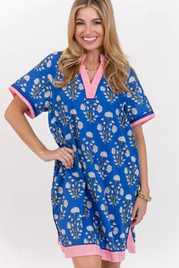 Just As You Hoped Blue Floral Dress