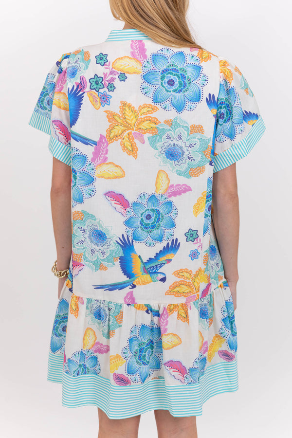 When It All Comes Together Mint Large Floral Dress