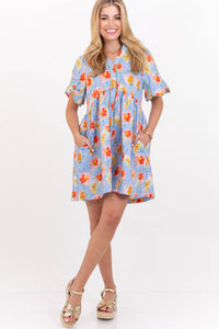 Every Reason To Smile Light Blue Floral Dress