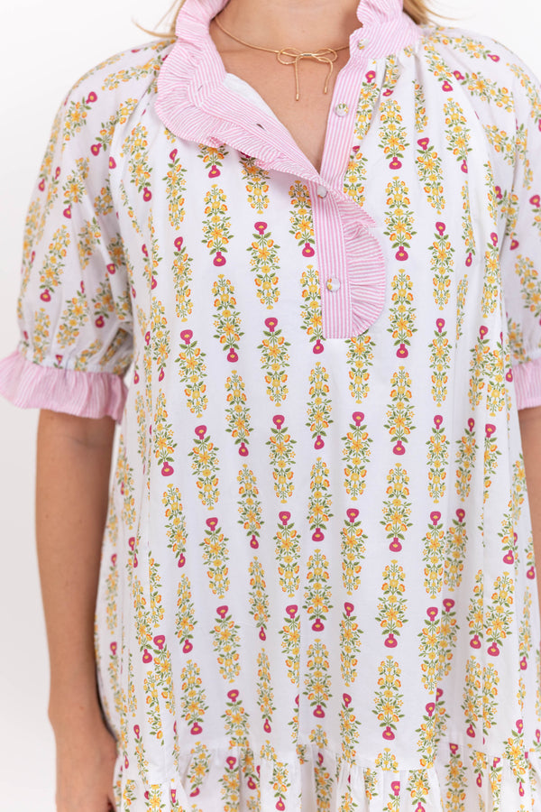 Nothing But Good Days Pink Striped Dress