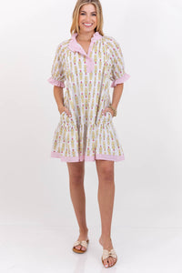 Nothing But Good Days Pink Striped Dress