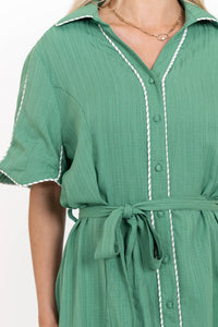 Exactly What You Wanted Sage Midi Dress