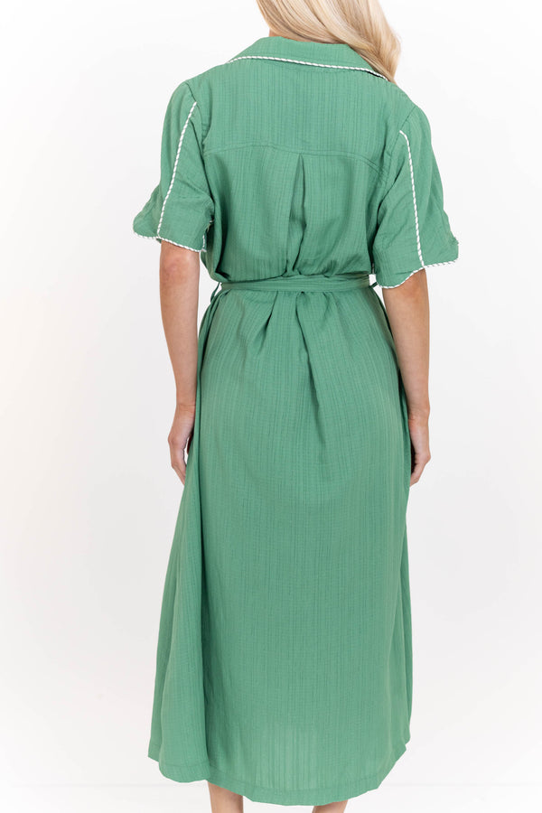 Exactly What You Wanted Sage Midi Dress