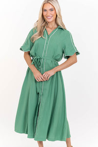 Exactly What You Wanted Sage Midi Dress