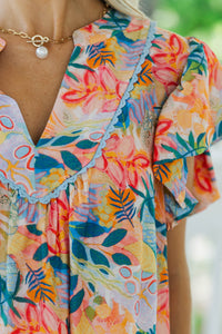 Main Pick Blue Floral Blouse