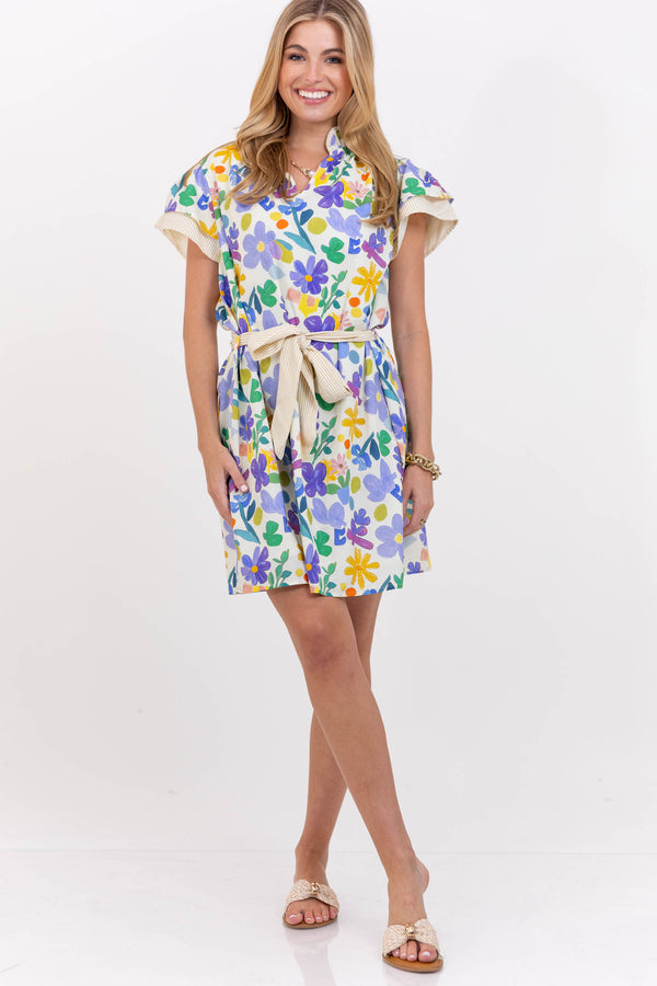 So Worth The Wait Blue Floral Dress