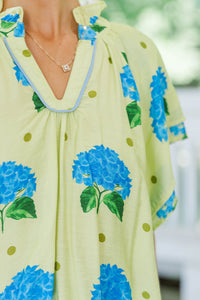 That Did It Yellow Floral Blouse
