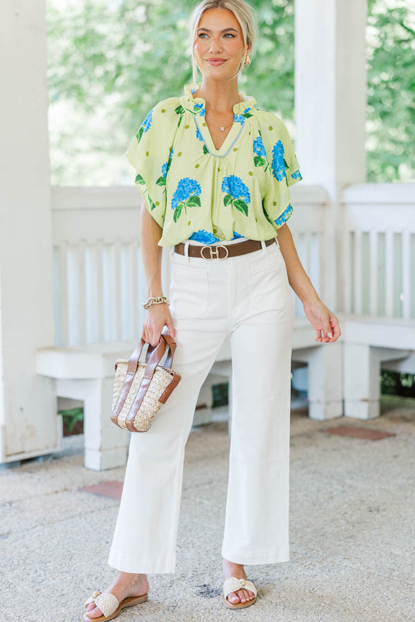 That Did It Yellow Floral Blouse