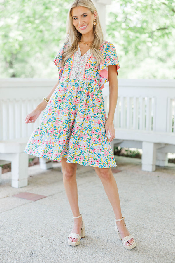All The Pretty Things Blue Floral Dress