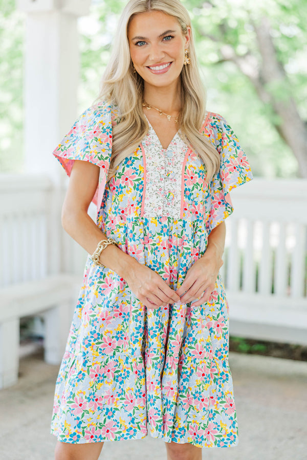 All The Pretty Things Blue Floral Dress