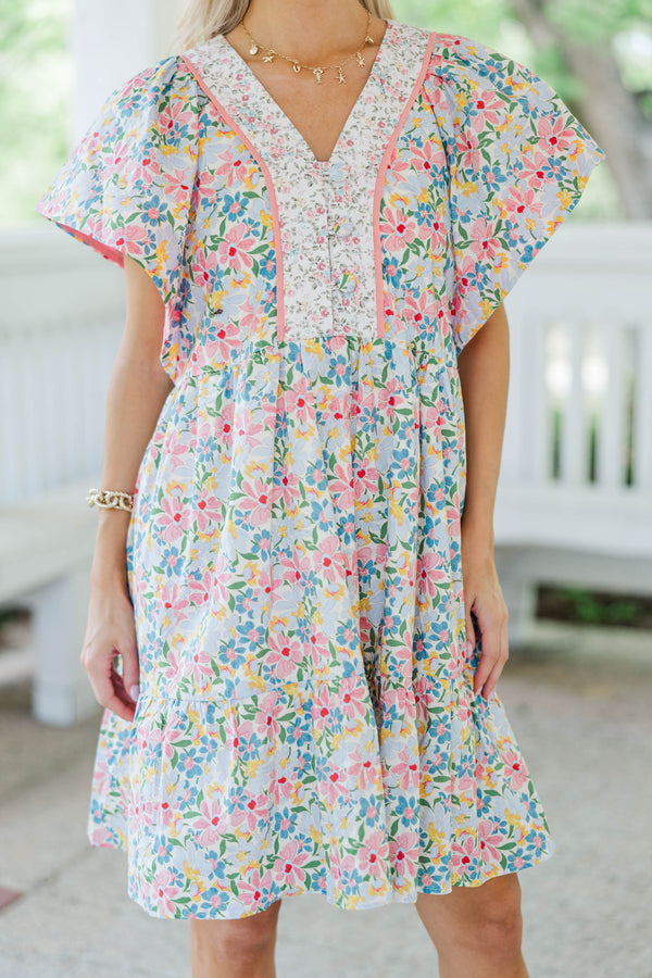 All The Pretty Things Blue Floral Dress