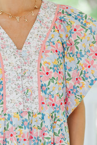 All The Pretty Things Blue Floral Dress