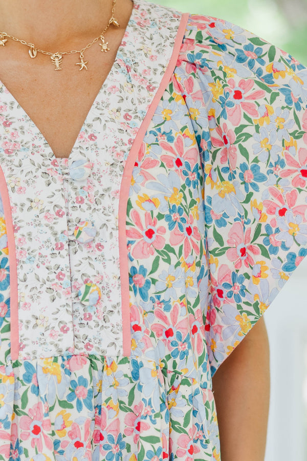 All The Pretty Things Blue Floral Dress